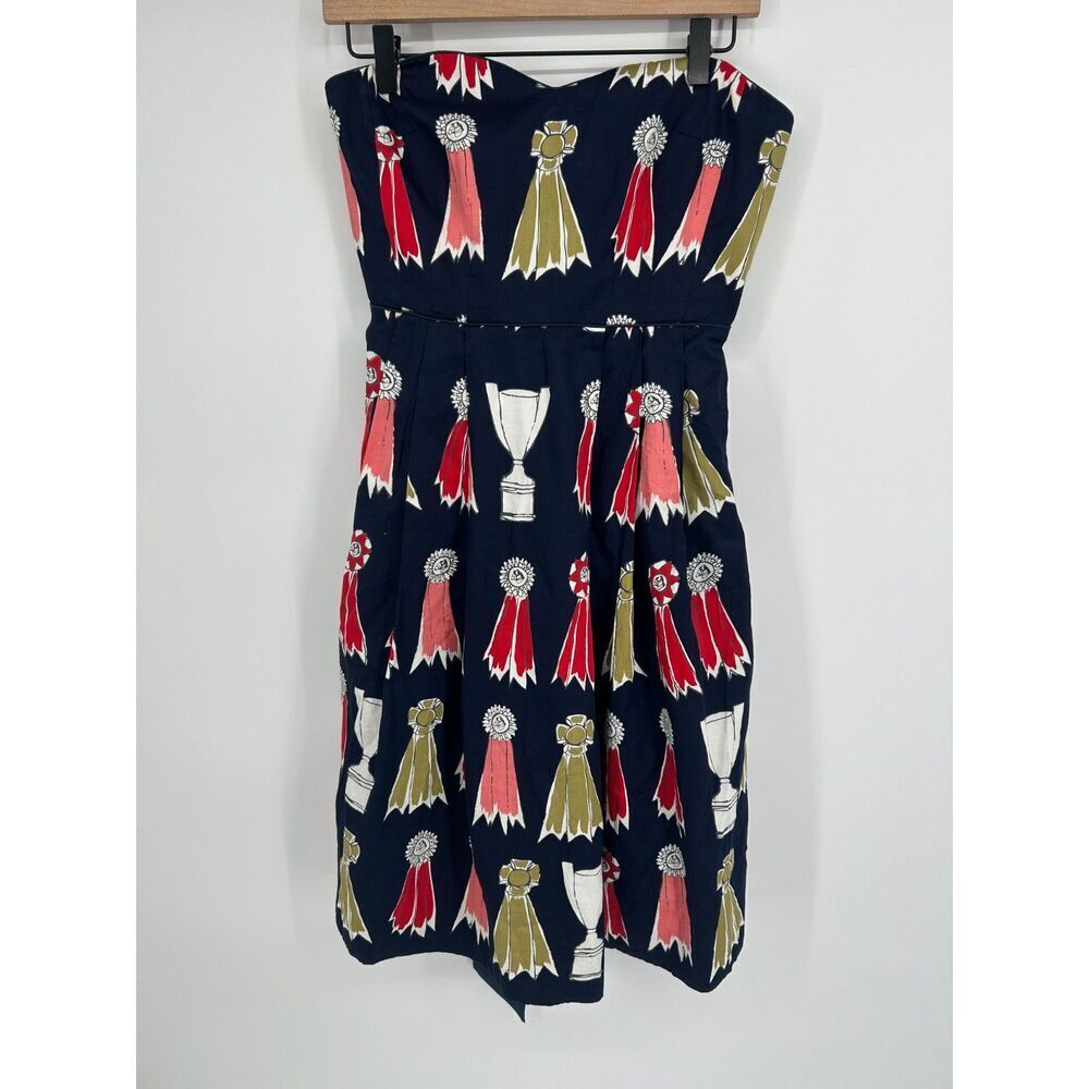 Anthropologie WE LOVE VERA Highest Accolades Sundress Strapless Size 8 Belt